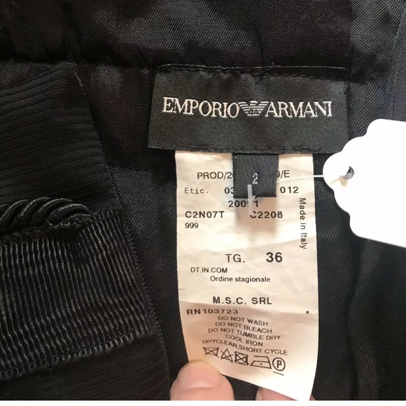 Emporio Armani Black Pencil Skirt 36 IT - 0/2 US - Picture 3 of 8